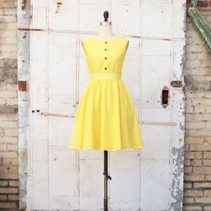 Apricity Meadow dress in Sunshine Yellow